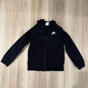 Nike Kids Black Full-Zip Hoodie